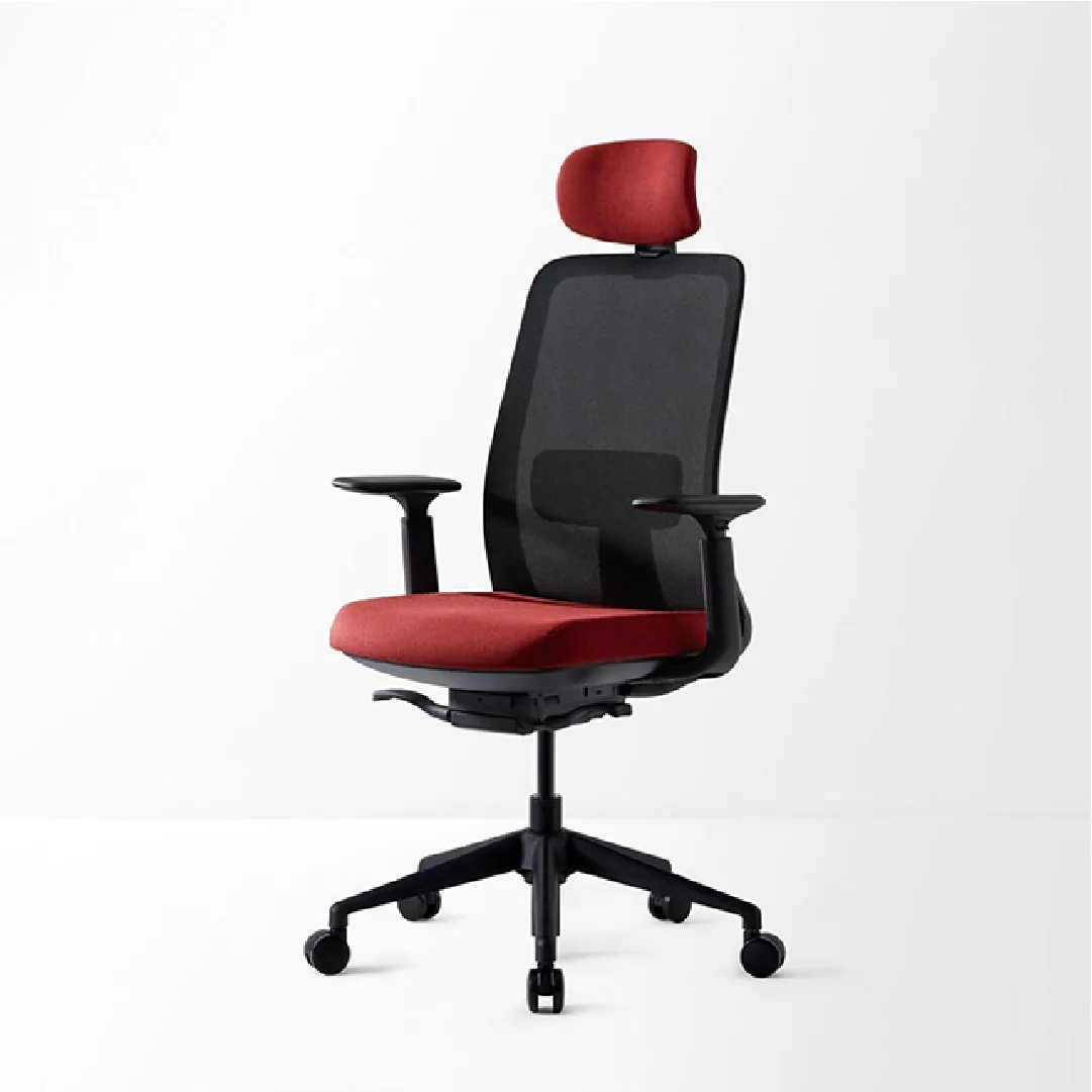 ICON High-Back Mesh Chair with Headrest - Black Saudi Arabia 4